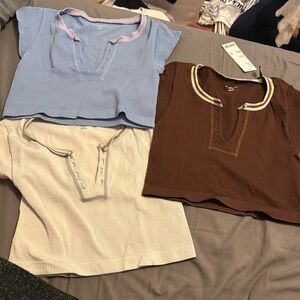 Lot of urban outfitters out from under go for gold tops all size M/L
